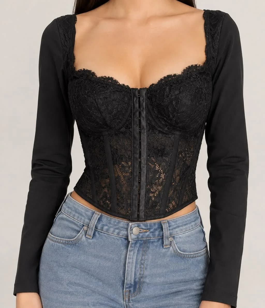 Corset Manga Larga