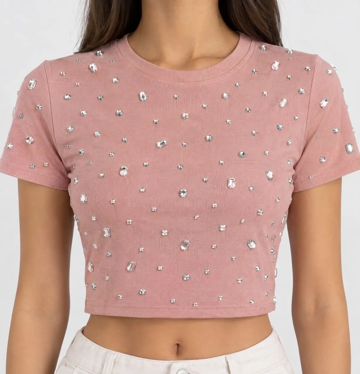 Camiseta con Pedreria
